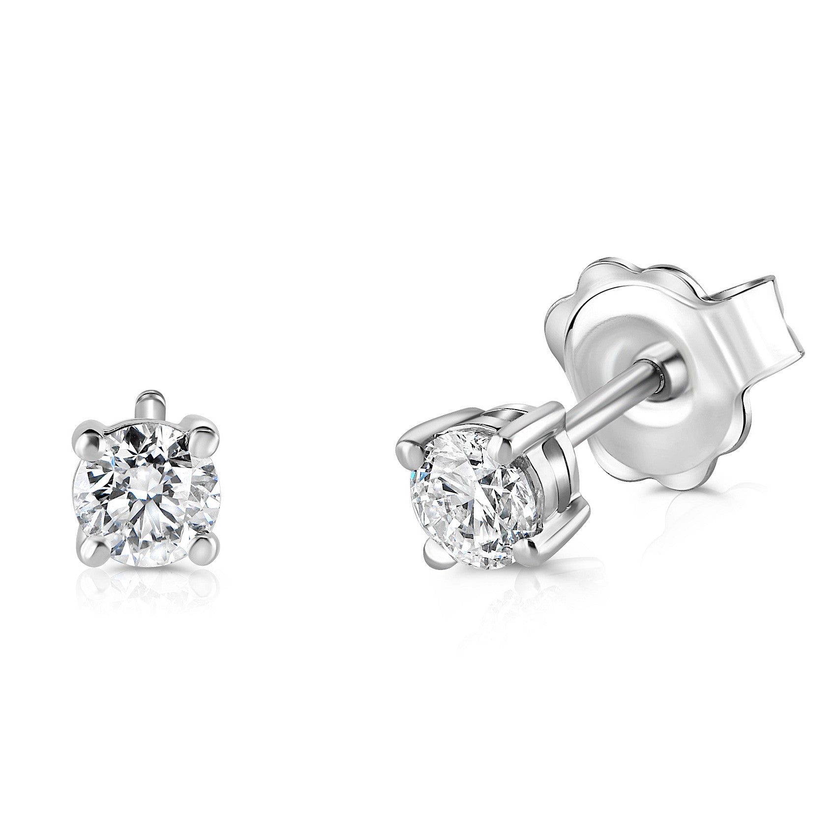 Princess Cut Diamond Stud Earring